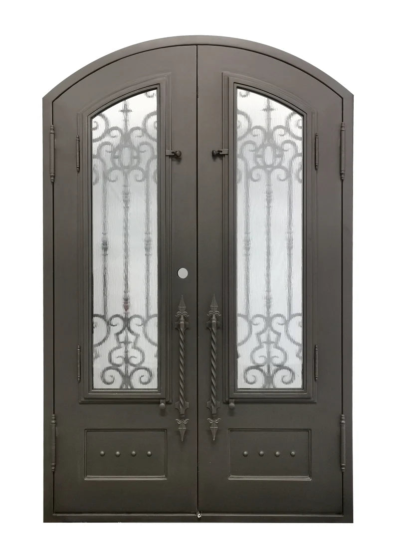 Clarity Wrought Iron Double Door