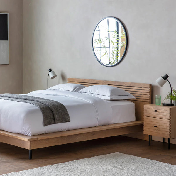 Oren Solid Wooden Bed In Natural