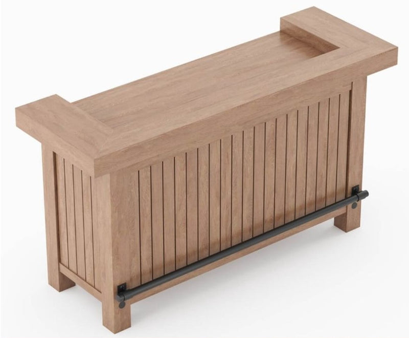 Miller Solid Wooden Bar Cabinet - Indoor / Outdoor