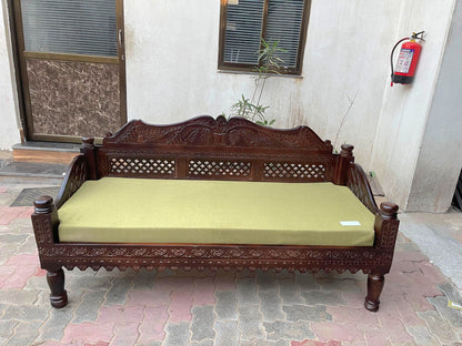 Hand Carved Indian Mughal Elephant Design swing