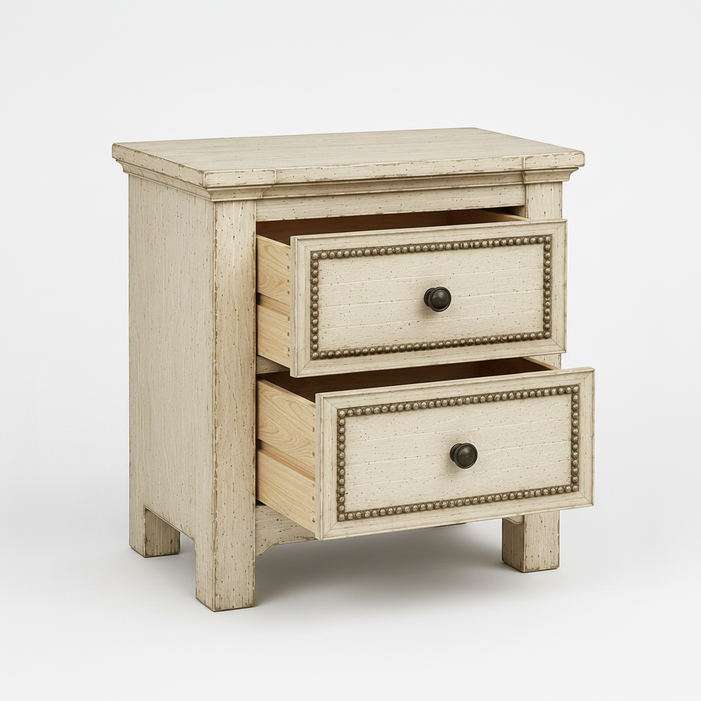 Castilla Forge™ Rustic Gothic Solid Wood Nightstand