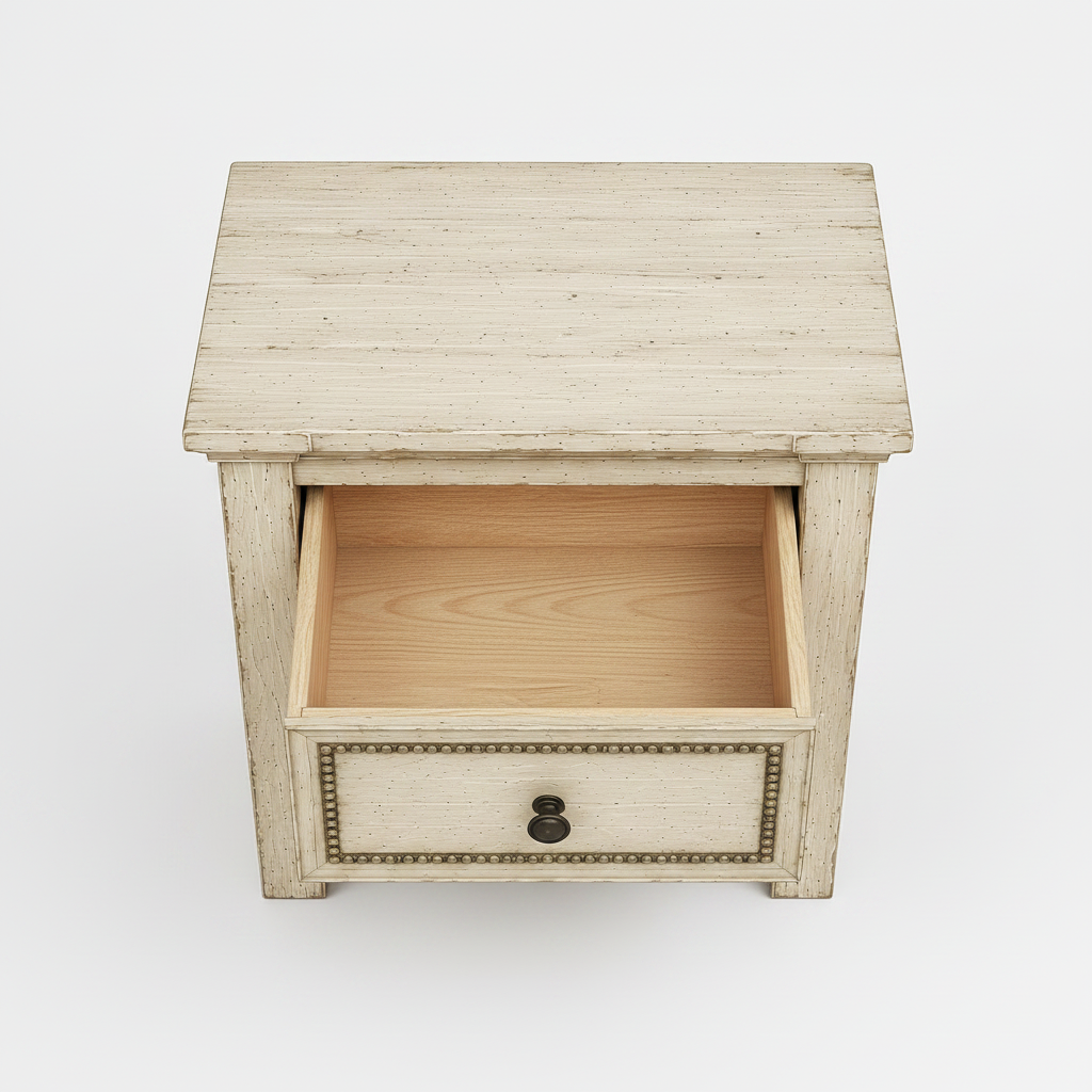 Castilla Forge™ Rustic Gothic Solid Wood Nightstand