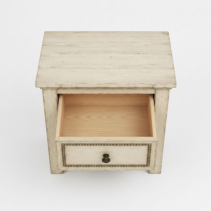 Castilla Forge™ Rustic Gothic Solid Wood Nightstand
