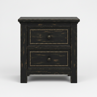 Castilla Forge™ Rustic Gothic Solid Wood Nightstand