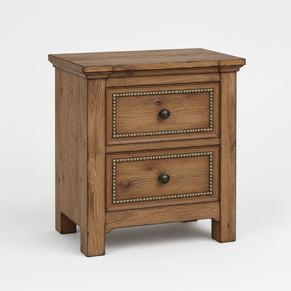 Castilla Forge™ Rustic Gothic Solid Wood Nightstand