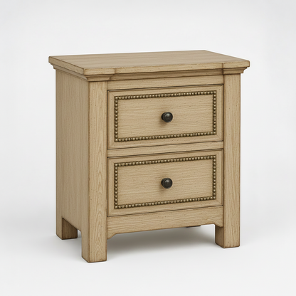 Castilla Forge™ Rustic Gothic Solid Wood Nightstand