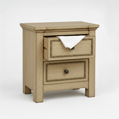Castilla Forge™ Rustic Gothic Solid Wood Nightstand