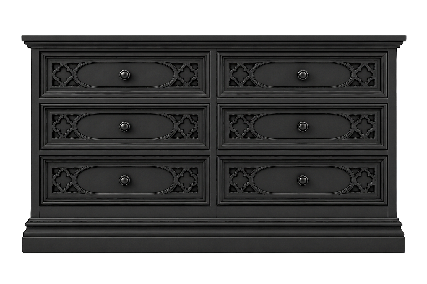Cathedral Reverie™ Gothic Hand-Carved Solid Wood Dresser