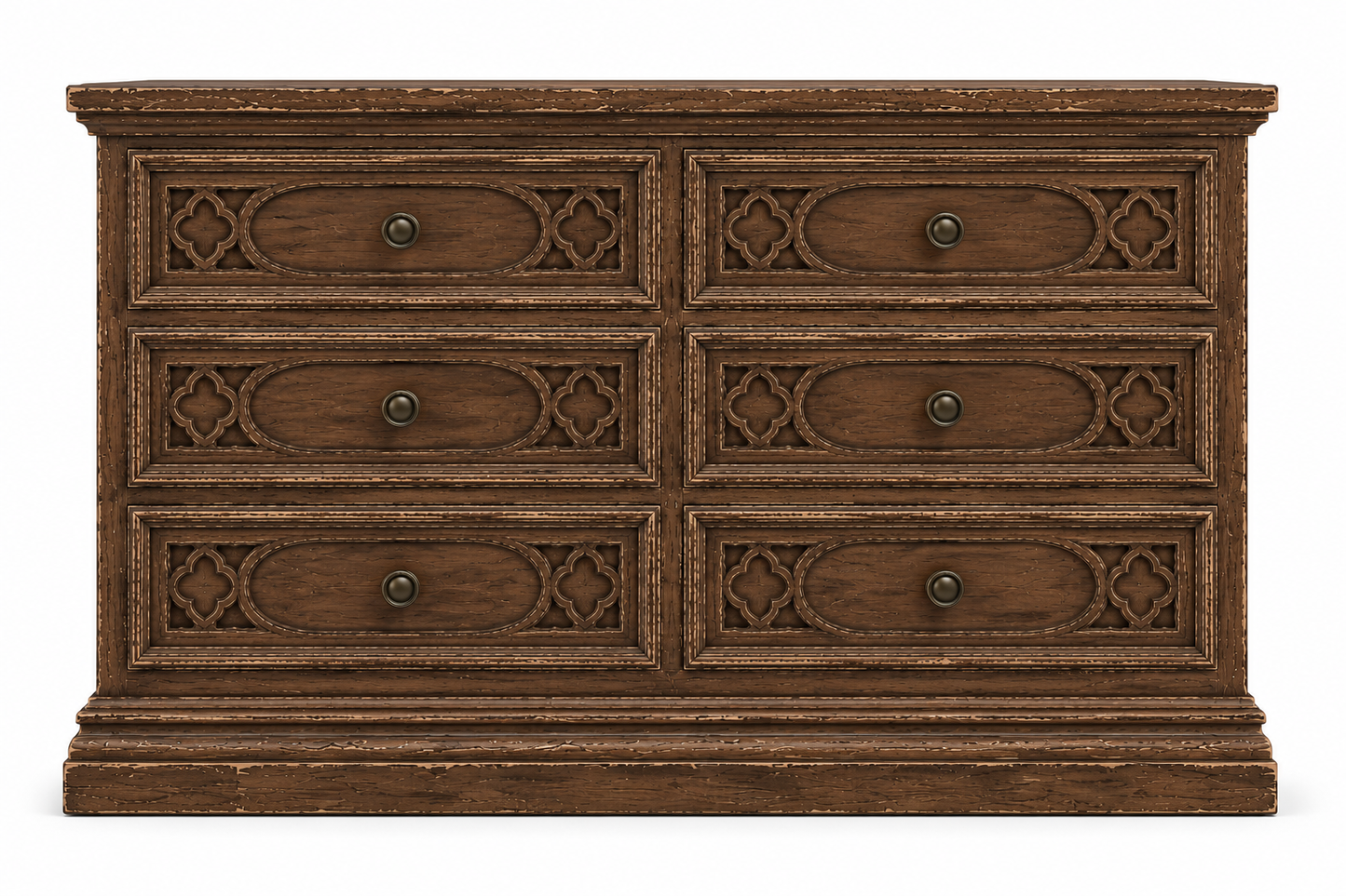 Cathedral Reverie™ Gothic Hand-Carved Solid Wood Dresser