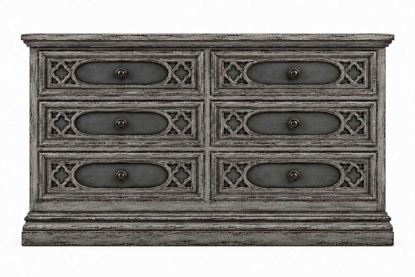 Cathedral Reverie™ Gothic Hand-Carved Solid Wood Dresser