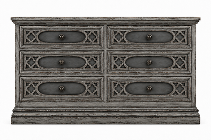 Cathedral Reverie™ Gothic Hand-Carved Solid Wood Dresser
