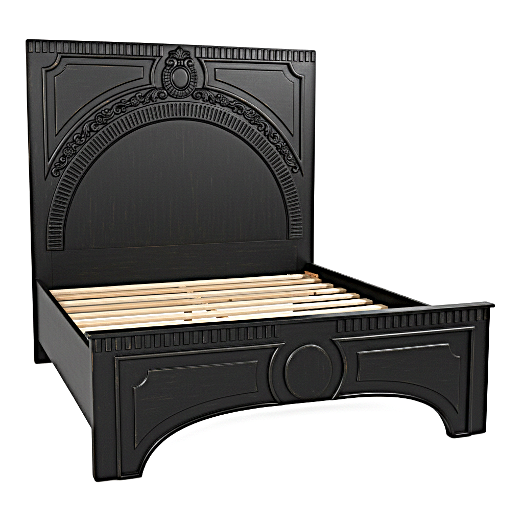 Regalia Gothic Hand-Carved Solid Wood Platform Bed & Bedroom Collection