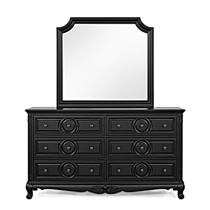 Regalia Gothic Hand-Carved Solid Wood Platform Bed & Bedroom Collection