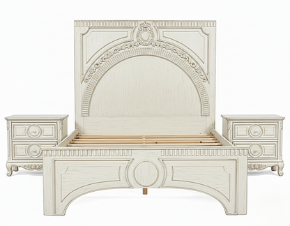 Regalia Gothic Hand-Carved Solid Wood Platform Bed & Bedroom Collection