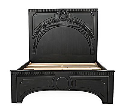 Regalia Gothic Hand-Carved Solid Wood Platform Bed & Bedroom Collection