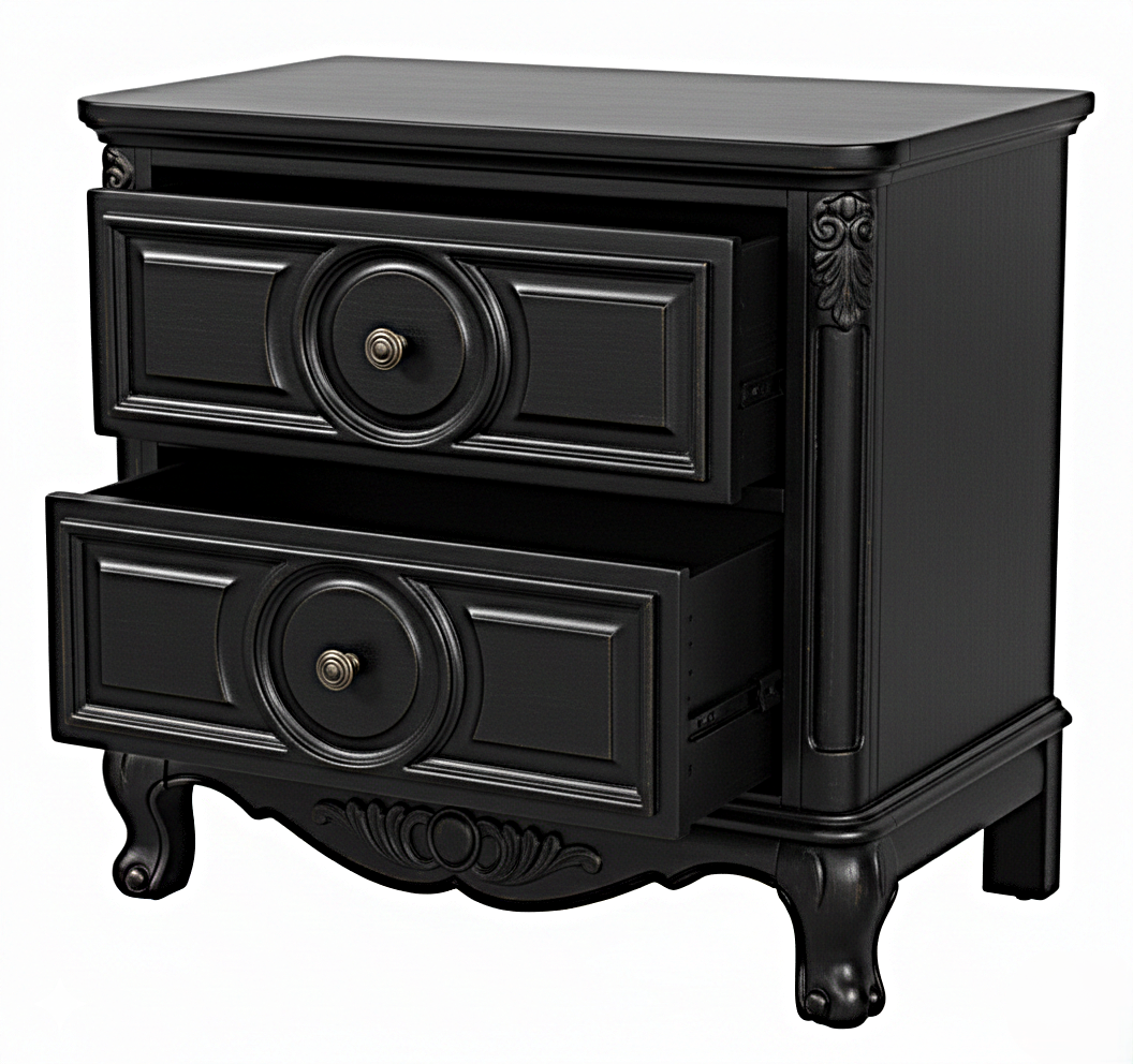 Regalia Gothic Hand-Carved Solid Wood Platform Bed & Bedroom Collection