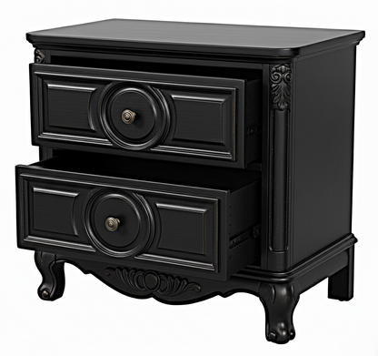 Regalia Gothic Hand-Carved Solid Wood Platform Bed & Bedroom Collection