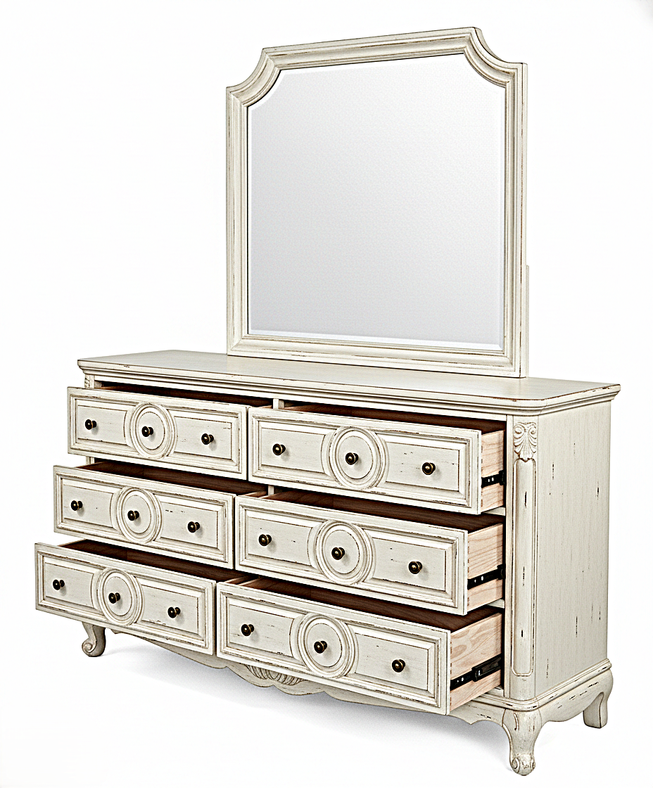 Regalia Gothic Hand-Carved Solid Wood Platform Bed & Bedroom Collection