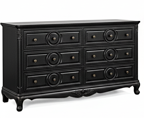 Regalia Gothic Hand-Carved Solid Wood Platform Bed & Bedroom Collection