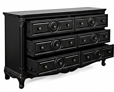 Regalia Gothic Hand-Carved Solid Wood Platform Bed & Bedroom Collection