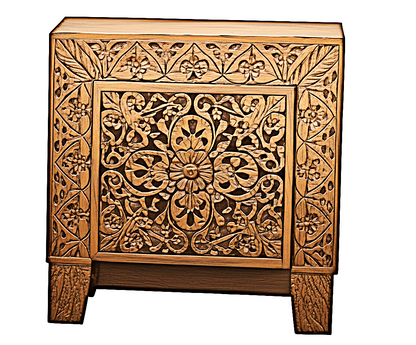 Shah Hand carved Solid Wooden Platform Bedframe / Bedroom Set