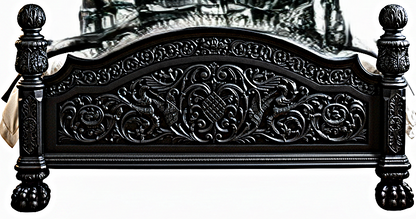 Nawab Solid Wooden Hand carved Mughal Platform Bed