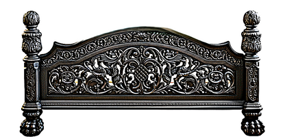 Nawab Solid Wooden Hand carved Mughal Platform Bed