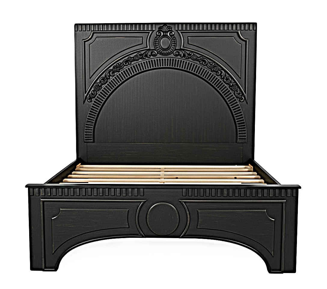 Regalia Gothic Hand-Carved Solid Wood Platform Bed & Bedroom Collection