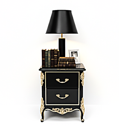 Cama Prince Firenze de madera maciza tallada a mano 