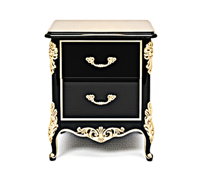 Cama Prince Firenze de madera maciza tallada a mano 