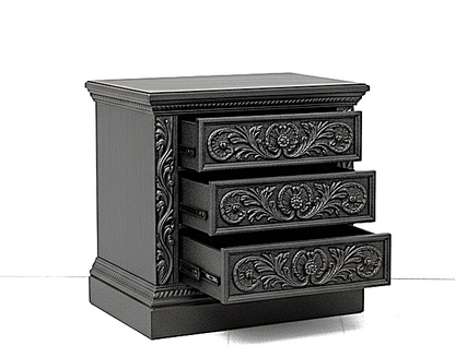 Nawab Solid Wooden Hand carved Mughal Platform Bed