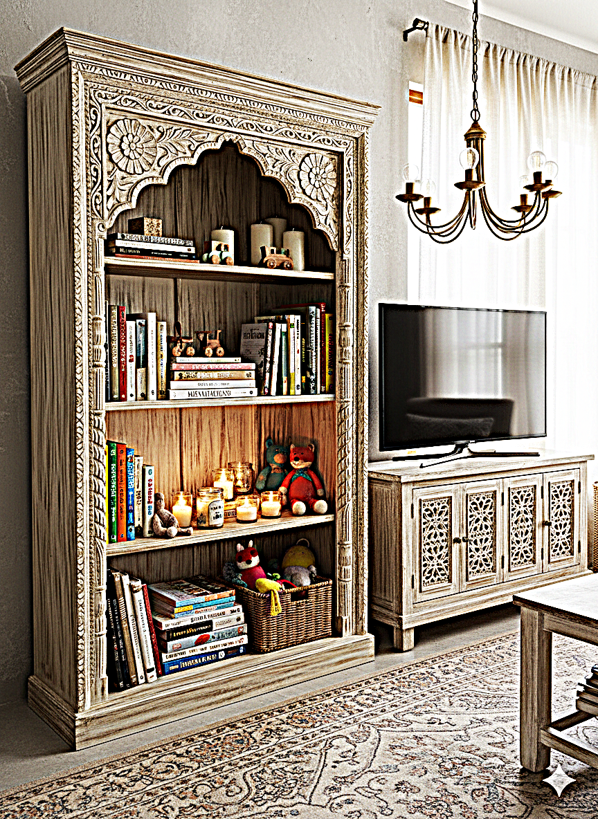 Mughal Style Indian Bookshelf