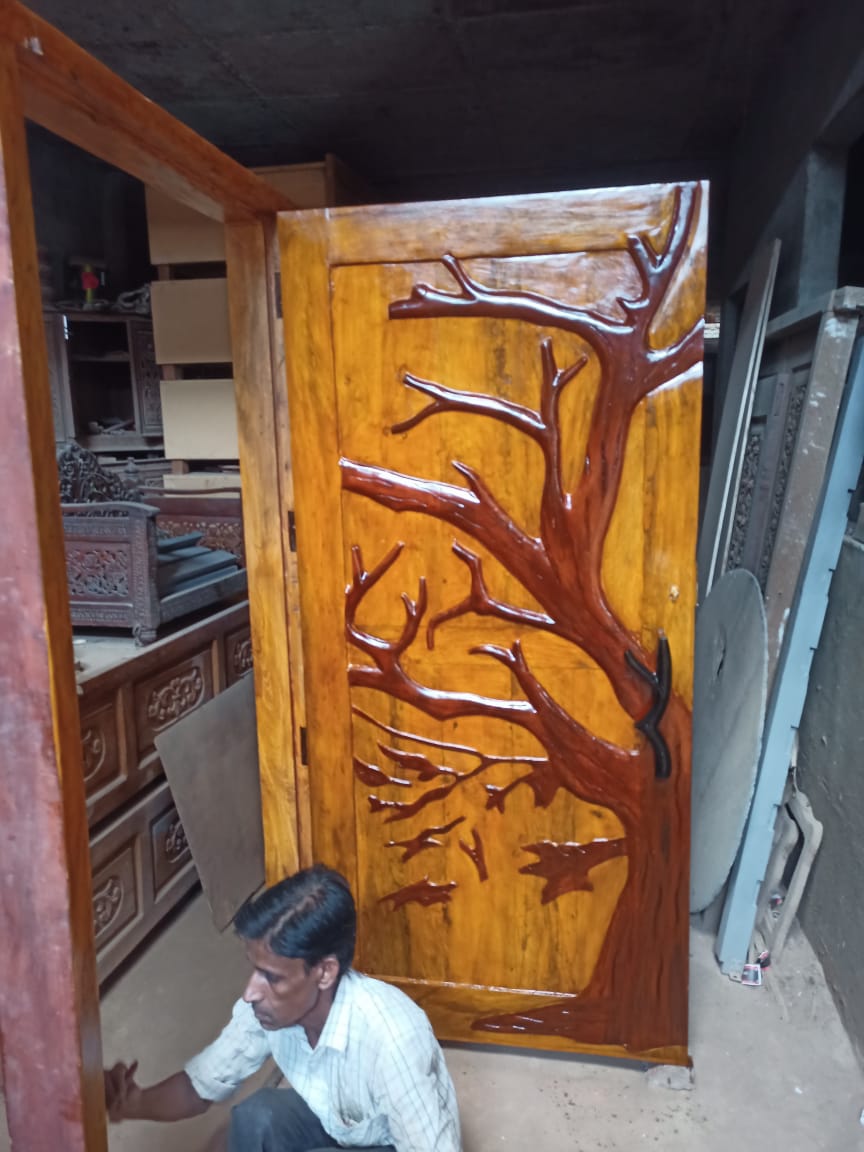 PUNO Hand Carved Custom Double Doors