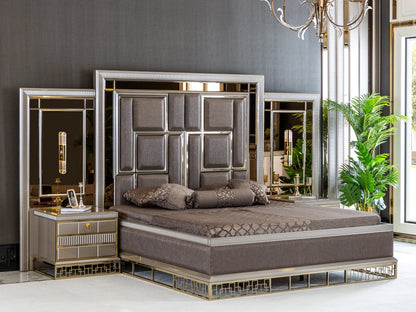 Venice Luxury Upholstered King Size Bedroom - 3 Pc set