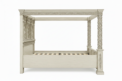 Regal Lioncrest™ Hand-Carved Solid Wood Canopy Platform Bed & Bedroom Collection