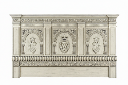Regal Lioncrest™ Hand-Carved Solid Wood Canopy Platform Bed & Bedroom Collection