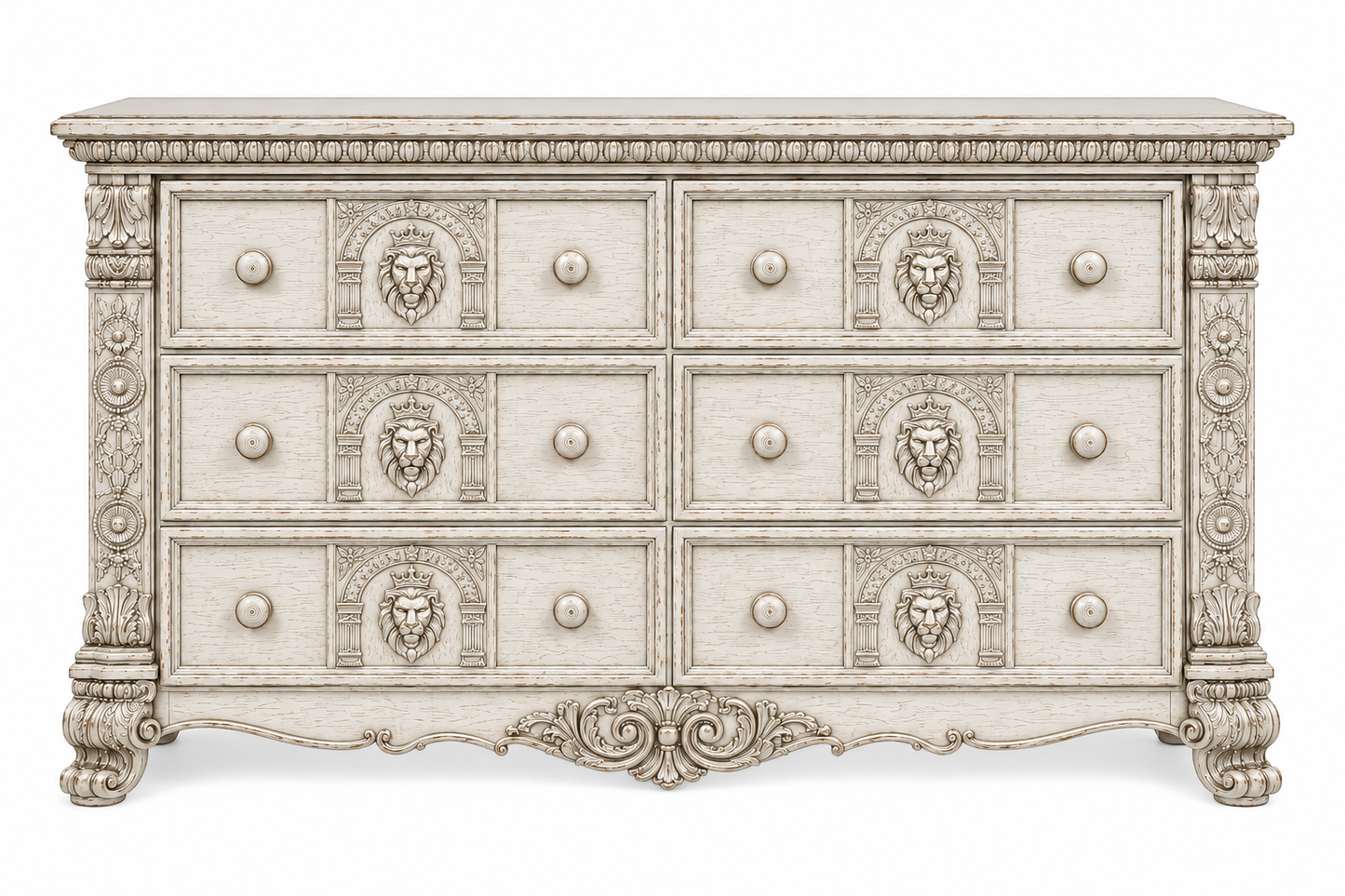 Regal Lioncrest™ Hand-Carved Solid Wood Dresser