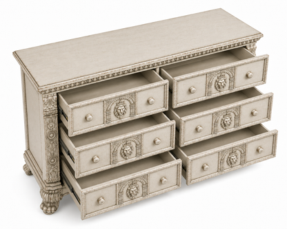 Regal Lioncrest™ Hand-Carved Solid Wood Dresser