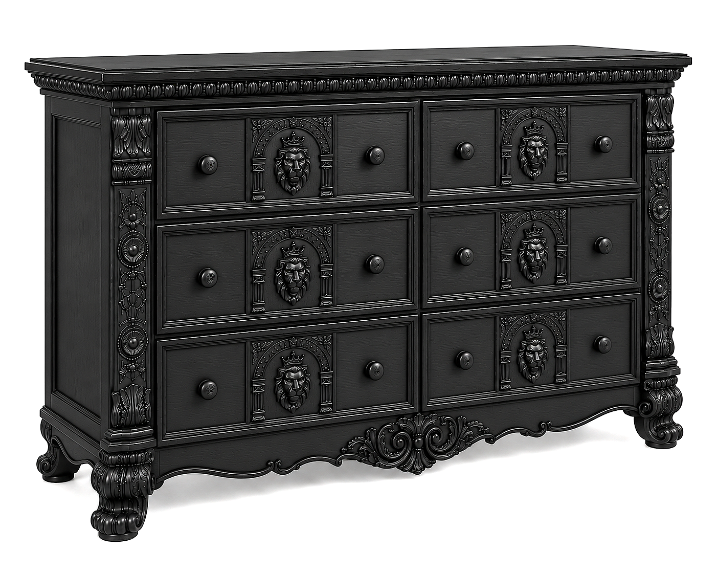 Regal Lioncrest™ Hand-Carved Solid Wood Dresser