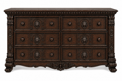 Regal Lioncrest™ Hand-Carved Solid Wood Dresser