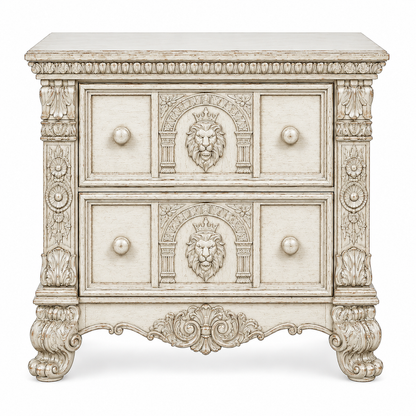 Regal Lioncrest™ Hand-Carved Solid Wood Canopy Platform Bed & Bedroom Collection