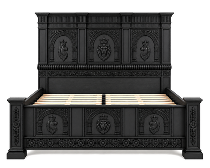 Regal Lioncrest™ Hand-Carved Solid Wood Platform Bed & Bedroom Collection