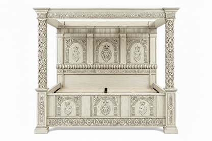 Regal Lioncrest™ Hand-Carved Solid Wood Canopy Platform Bed & Bedroom Collection
