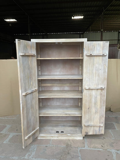 Manama Hand Carved Wood Fish Nairi Storage Cabinet