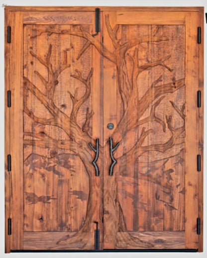 PUNO Hand Carved Custom Double Doors
