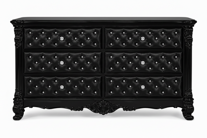 Zaraa™ Hand-Carved Solid Wood Tufted Dresser