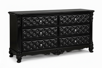 Zaraa™ Hand-Carved Solid Wood Tufted Dresser