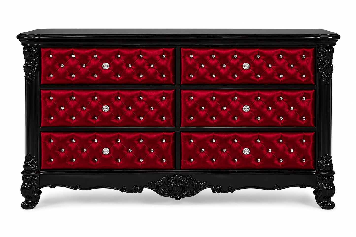 Zaraa™ Hand-Carved Solid Wood Tufted Dresser