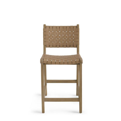 Aeterna Solid Wood Low-Back Bar/Counter Stool Set of 2 pieces – handcrafted solid wood furniture