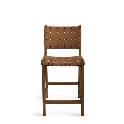 Aeterna Solid wood low back Bar/Counter Stool Set of 2 pieces – handcrafted solid wood furniture